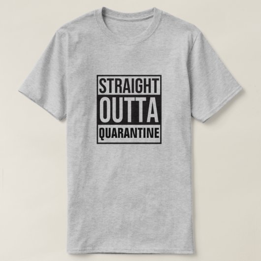 ストレートアウトタ検疫Tシャツ Tシャツ (デザイン正面)