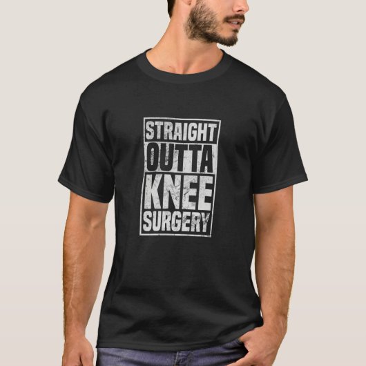 ストレートアウトタ膝外科膝の交換Get W Tシャツ (正面)