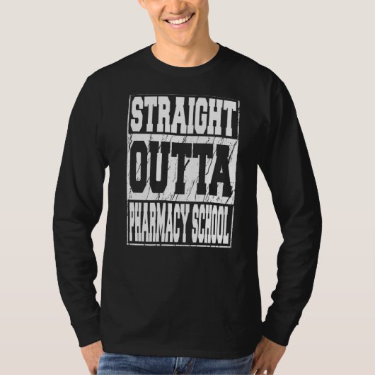 ストレートアウトタ薬学院卒業2022 Tシャツ (正面)