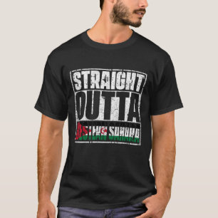 ストレートアウトタ西サハラ国旗 Tシャツ