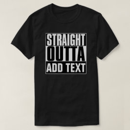 ストレートアウトタ追加文字Tシャツ Tシャツ
