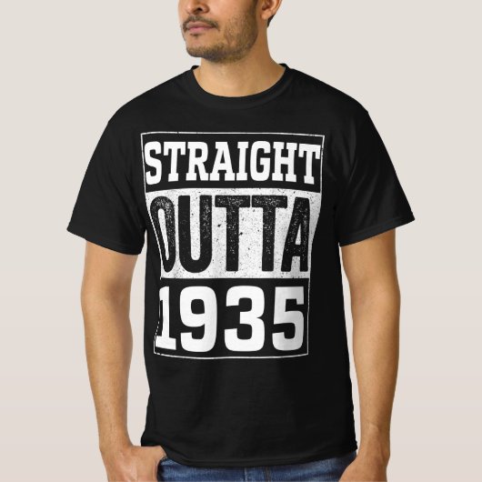 ストレートアウトタ1935, 1935ハッピーバースデーギフト Tシャツ (正面)