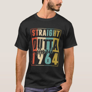 ストレートアウトタ1964年4月ヴィンテージメンズウィメンズ58Th B Tシャツ