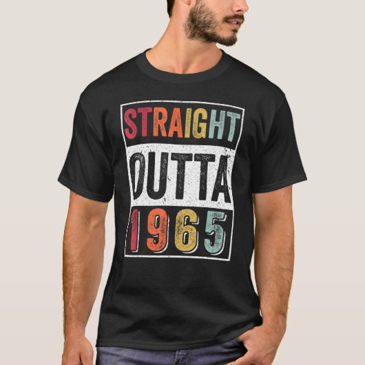 ストレートアウトタ1965 57歳ヴィンテージ1965クラス Tシャツ (正面)