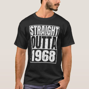 ストレートアウトタ1968 54誕生日レトロ54年 Tシャツ