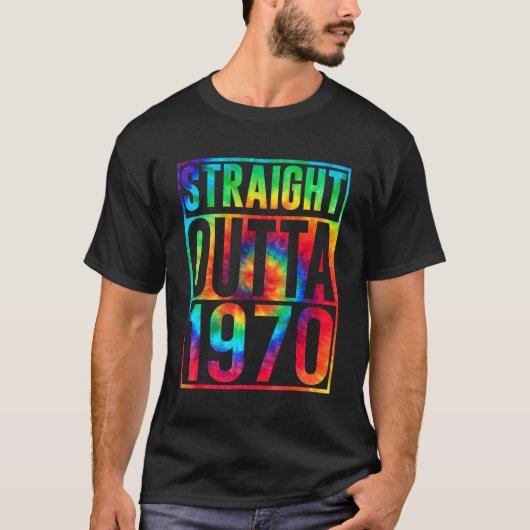 ストレートアウトタ1970ダーティ353誕生日 Tシャツ (正面)