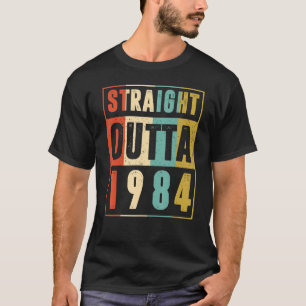 ストレートアウトタ1984ヴィンテージグラフィック38歳38t tシャツ