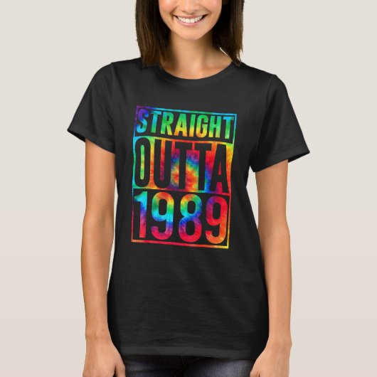 ストレートアウトタ1989ダーティ34誕生日 Tシャツ (正面)