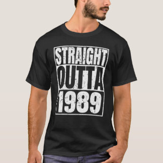 ストレートアウトタ1989レトロ33歳ヴィンテージ33r tシャツ