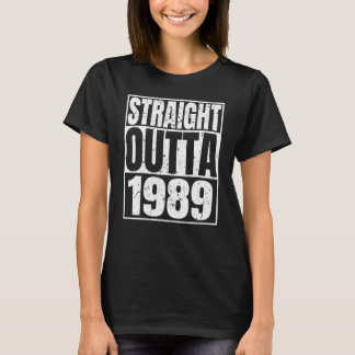 ストレートアウトタ1989レトロ33歳ヴィンテージ33r tシャツ