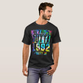 ストレートアウトタ1992ダーティおもしろい30番目の誕生日 Tシャツ (正面フル)