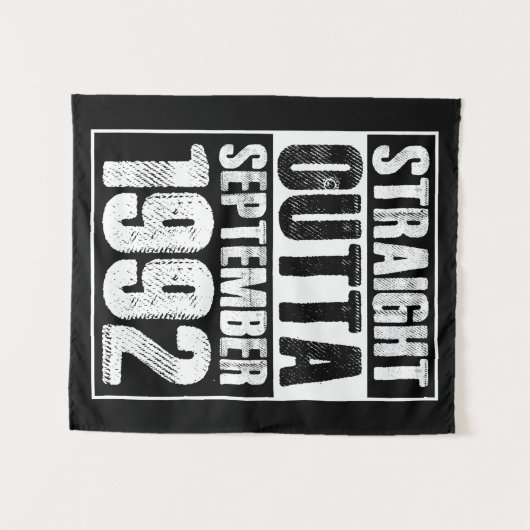 ストレートアウトタ1992 29誕生日 タペストリー (正面(横))