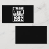 ストレートアウトタ1992 29誕生日 名刺 (正面/裏面)