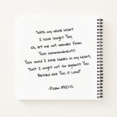 ストレートアウトバイブル勉強クリスチャン引用文&バース ノートブック (裏面)