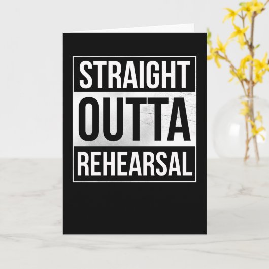 ストレートアウトリハーサル劇場アーティストパフォーマー カード (黄色い花)