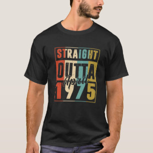 ストレートアウト1975年4月ヴィンテージ男性47位B Tシャツ