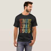 ストレートアウト1989年第32誕生日32歳少年 Tシャツ (正面フル)
