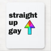 ストレートアップゲイ マウスパッド (正面)