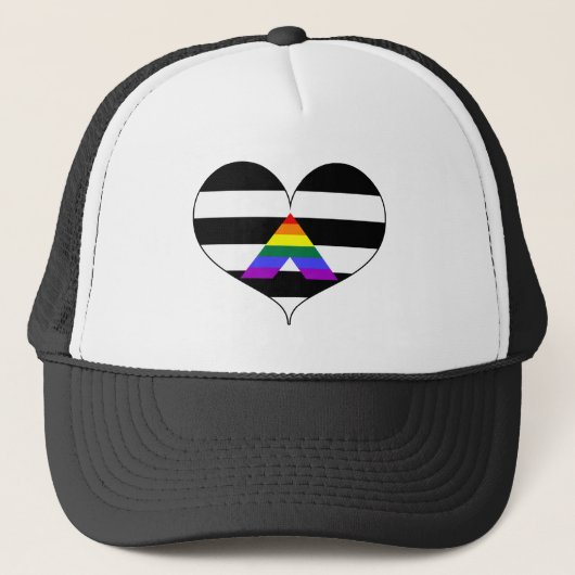 ストレートアリーLGBTIプライド キャップ (正面)