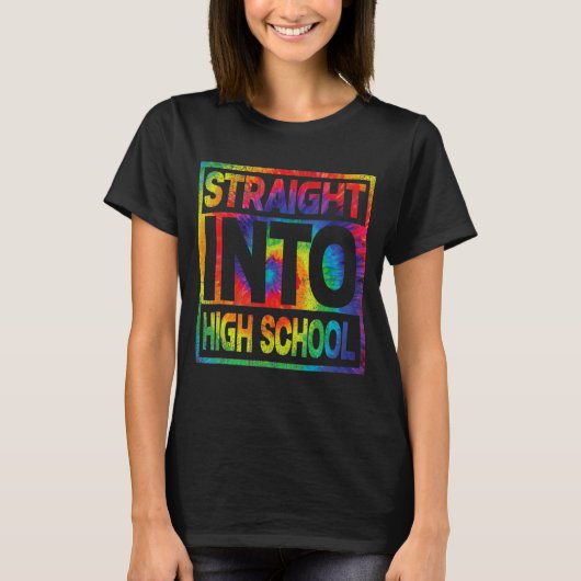 ストレートインハイスクール絞り染め新学期B Tシャツ (正面)