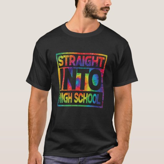 ストレートインハイスクール絞り染め新学期B Tシャツ (正面)