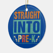 ストレートインプレKおもしろい新学期先生 セラミックオーナメント (左)