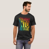 ストレートイン3年生レインボー3年生バックT Tシャツ (正面フル)
