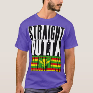 ストレートウッタカイルアハワイカナカマオリ国旗(H) Tシャツ