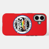 ストレートエイトフォンケース（赤） Case-Mate iPhoneケース (裏面 (横))