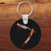 ストレートエッジストレートレザー キーホルダー (正面)