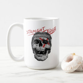 ストレートエッジ スカル コーヒーマグカップ