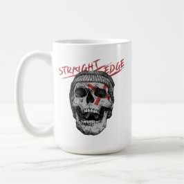 ストレートエッジ スカル コーヒーマグカップ