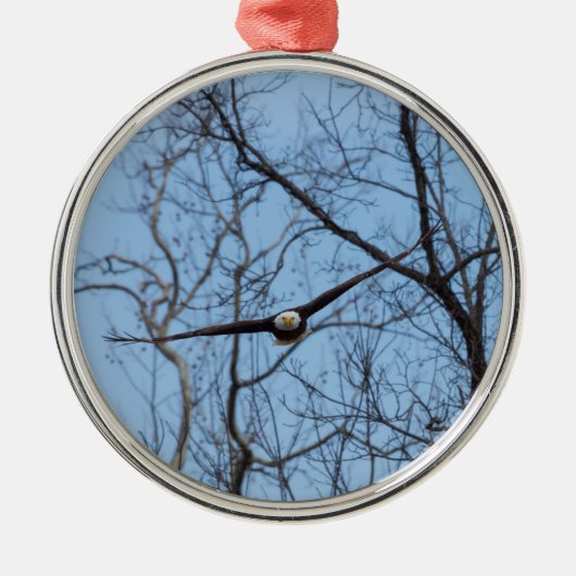 ストレートオンイーグル メタルオーナメント (正面)