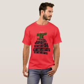 ストレートクリスマスツリー子供へヴェル男性ミュージックバンド Tシャツ (正面フル)