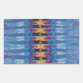 ストレートスパイン絞り染めファットディーズ 長方形シール