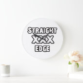 ストレートッジ ラージ壁時計 (ホーム)