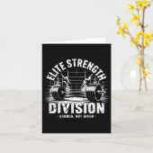 ストレートディビジョンのデッドリフトクラブジム重量挙げ カード (黄色い花)