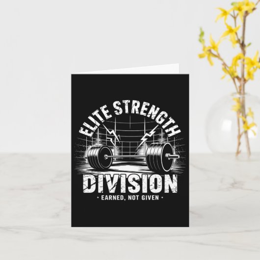 ストレートディビジョンのデッドリフトクラブジム重量挙げ カード (黄色い花)