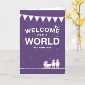 ストレートデザイン'新生児'カードではありません カード (黄色い花)