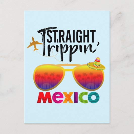 ストレートトリッピンメキシコトラベルトリップバケーショングループ ポストカード (正面)