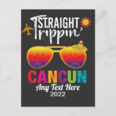 ストレートトリピンカンクンメキシコトラベルバケーション ポストカード (正面)