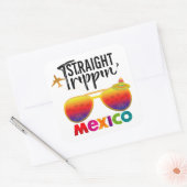 ストレートトリピンメキシコトラベルトリップバケーショングループ スクエアシール (封筒)