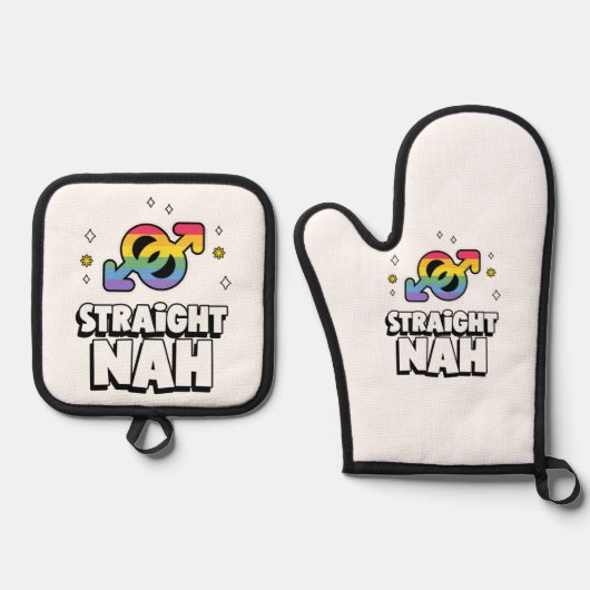 ストレートナ 鍋つかみ&鍋敷きセット (正面)