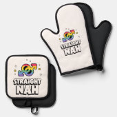 ストレートナ 鍋つかみ&鍋敷きセット (正面/裏面)