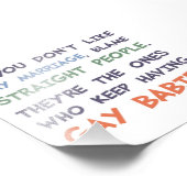 ストレートピープルがゲイベビー フォトプリント            (角)