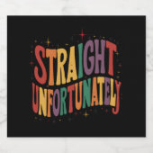 ストレートローウィリーグルーヴィLGBTQプライドゲイ ビールラベル (シングルラベル)