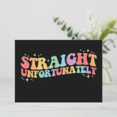 ストレートローウィーングルーヴィLGBTQゲイレズビアン 招待状 (スタンド正面)