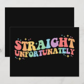 ストレートローウィーングルーヴィLGBTQゲイレズビアン 招待状 (正面/裏面)