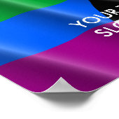 ストレート同盟国の国旗 ポスター (角)