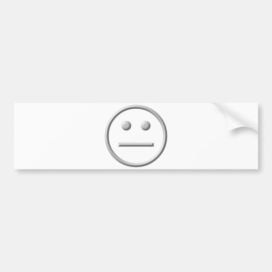 ストレート面 バンパーステッカー (正面)